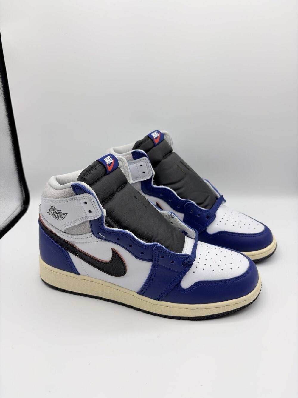 Air Jordan 1 Retro High OG GS (Youth) "Rare Air" FD1437-100 White/Blue Sz 7Y New